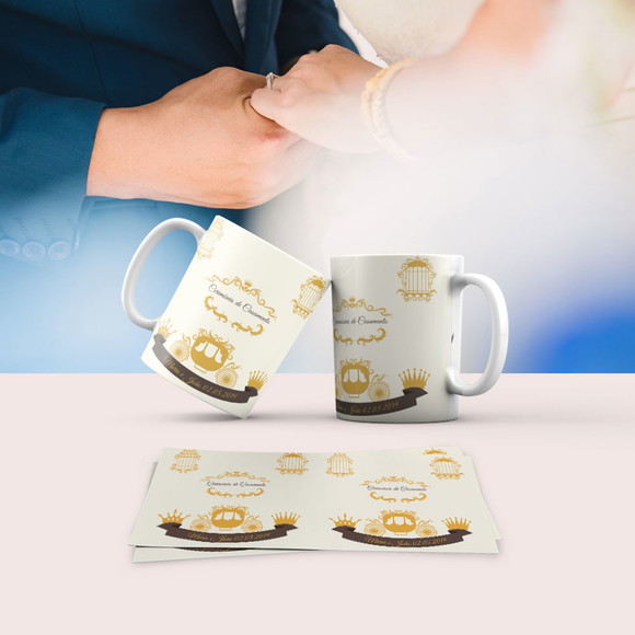 Caneca Personalizada de Porcelana Casamento