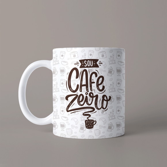 Caneca Personalizada de Porcelana Café