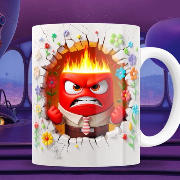 Caneca Personalizada de Porcelana 3d Divertidamente