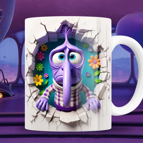 Caneca Personalizada de Porcelana 3d Divertidamente