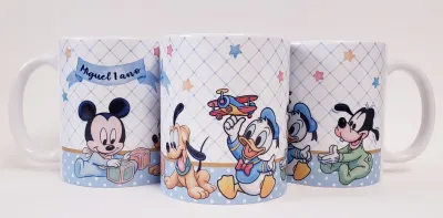 Caneca personalizada aniversário Mickey Baby