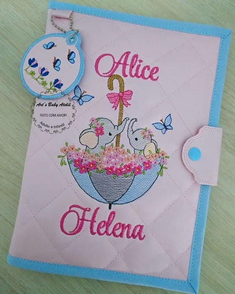Capa caderneta de vacinas personalizada