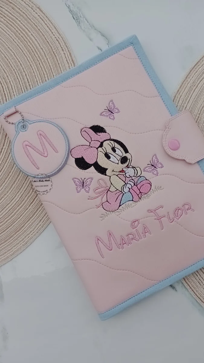 Capa caderneta de vacinas nossa senhora em sintético - Imagem 5