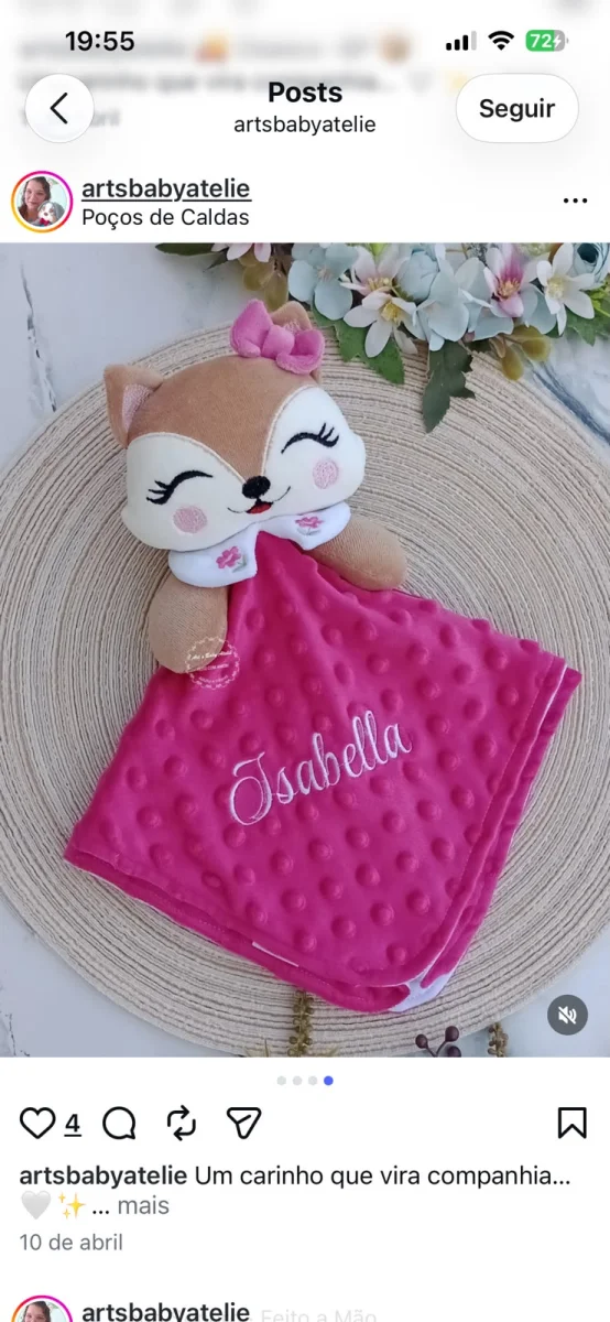 Naninha boneca unicórnio - Imagem 3