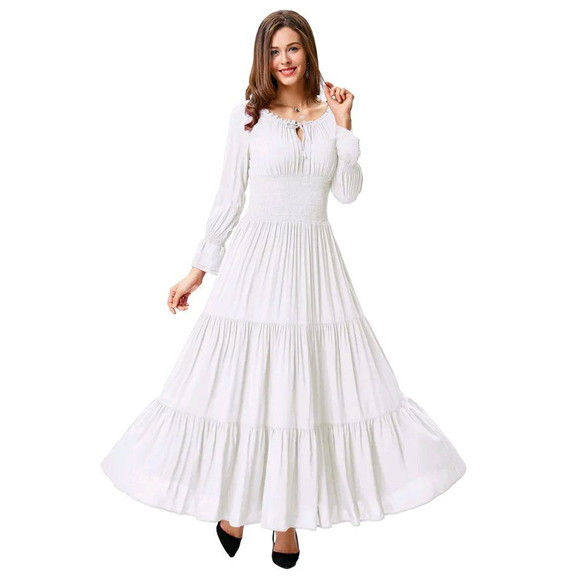 vestido longo estilo cigana rodado sob medidas