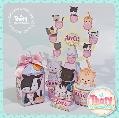 Kit Mundo dos Gatinhos – 40 Peças