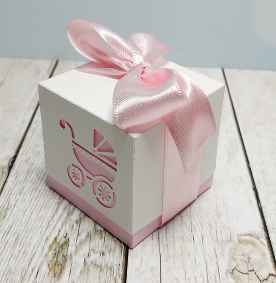 caixa cubo cha de bebê