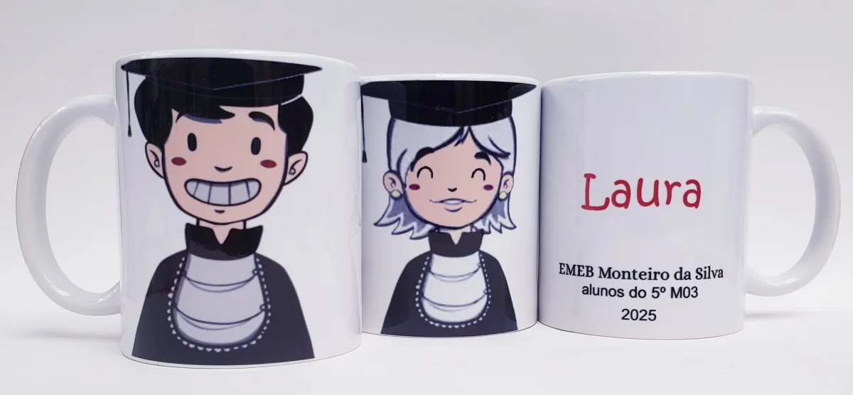 Caneca personalizada formatura infantil