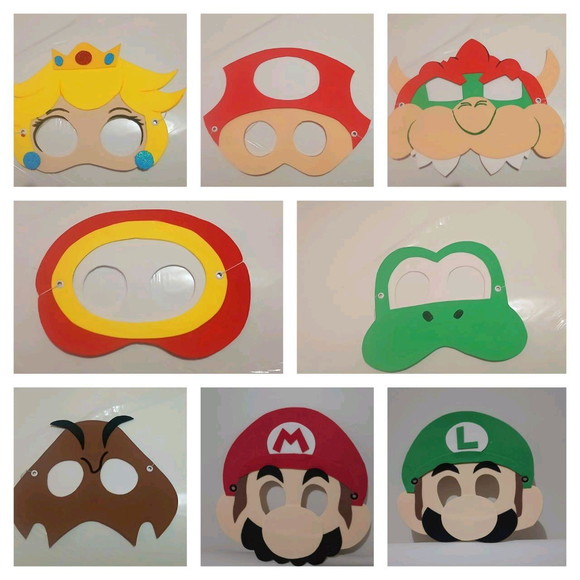 Máscaras Turma do Super Mario Bross - Imagem 4