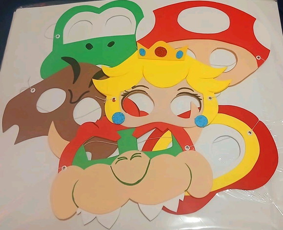 Máscaras Turma do Super Mario Bross - Imagem 2