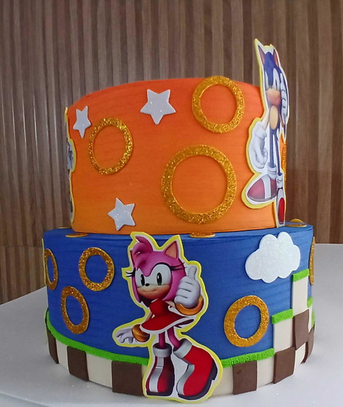 Bolo Cenográfico Sonic - Imagem 4