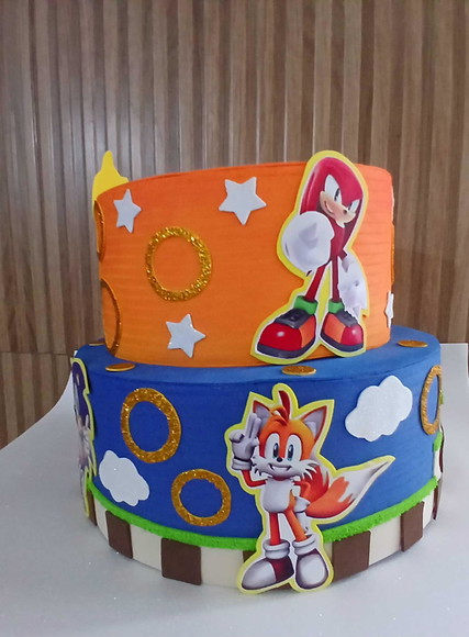 Bolo Cenográfico Sonic - Imagem 3