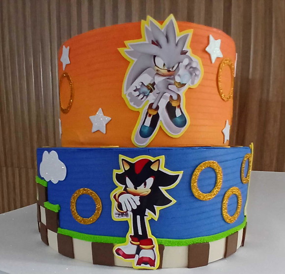 Bolo Cenográfico Sonic - Imagem 2