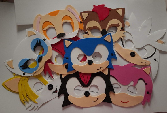 10 Máscaras Turma do Sonic - Imagem 2