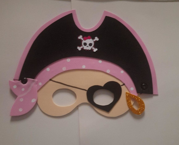 Máscaras Pirata Menina e Pirata Menino - Imagem 3