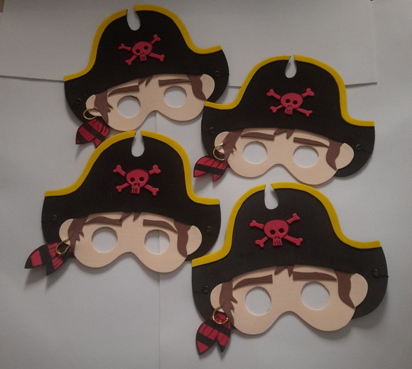 Máscaras Pirata Menina e Pirata Menino - Imagem 4
