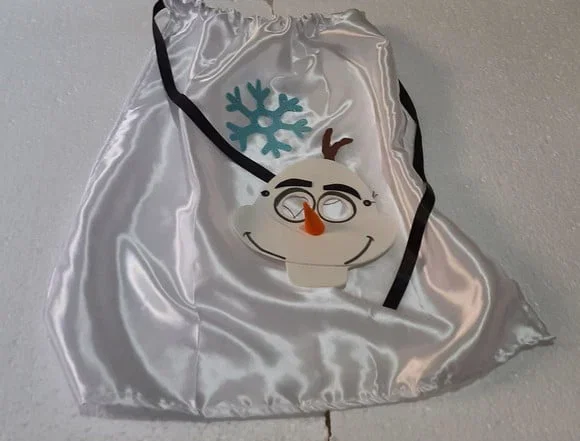 Máscara e Capa de Cetim Olaf Frozen - Imagem 1