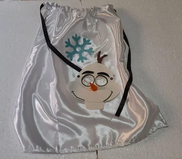 Máscara e Capa de Cetim Olaf Frozen - Imagem 2