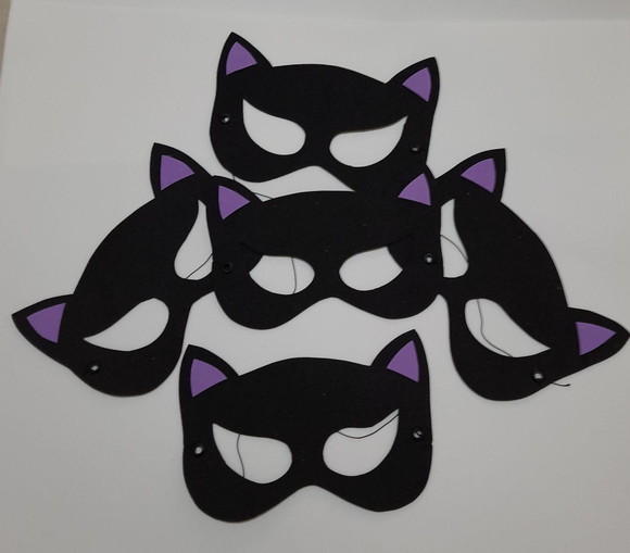 Máscara Batman,mulher Gato e Batgil - Imagem 2