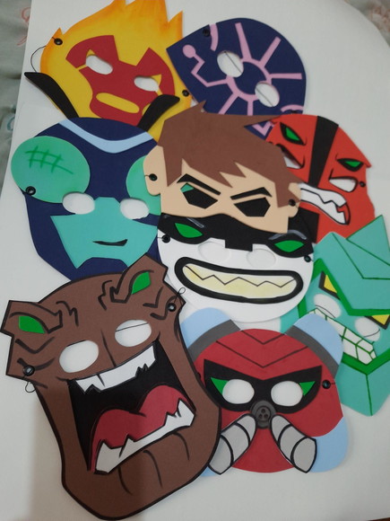 Máscaras Ben 10 e Alienígenas - Imagem 2
