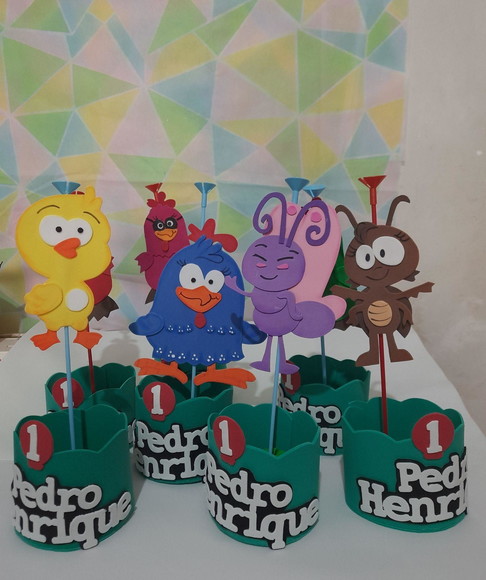 Centro de mesa galinha pintadinha e turma - Imagem 4