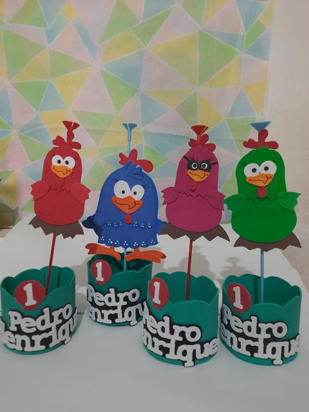 Centro de mesa galinha pintadinha e turma - Imagem 3
