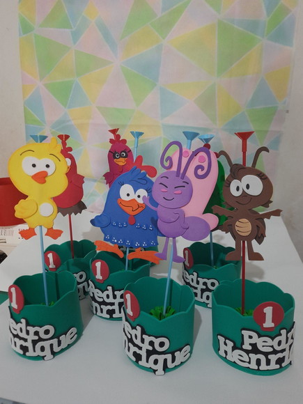 Centro de mesa galinha pintadinha e turma - Imagem 2