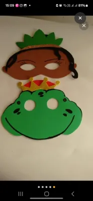 Máscaras a Princesa e o sapo