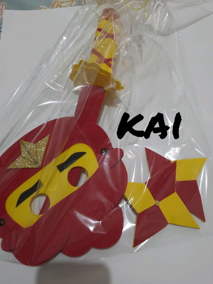 Kit Ninjagoo Estrela,máscara e Espada - Imagem 3