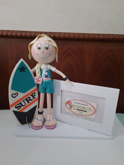 Boneca Surfista com Porta Retrato - Imagem 3