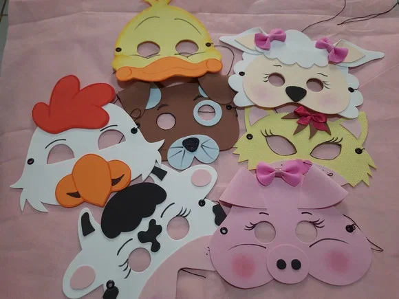 Máscaras Fazendinha - Imagem 1