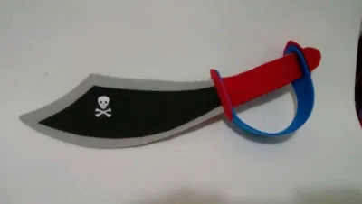Espada pirata em Eva