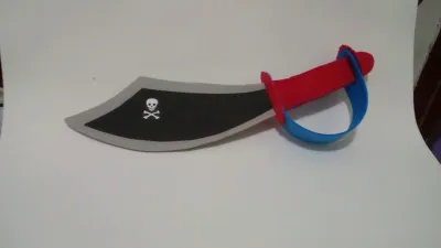 Espada, Tapa Olho E Luneta Pirata