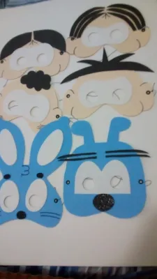 Máscaras turma da Mônica em EVA