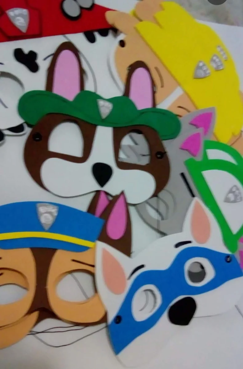 Máscaras patrulha canina embaladas individualmente - Imagem 1