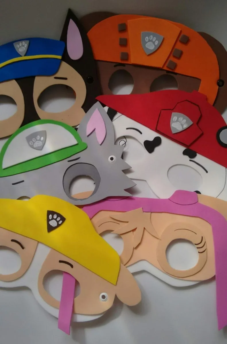 Máscaras patrulha canina embaladas individualmente - Imagem 2