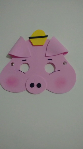 Máscaras Três Porquinhos e Lobo Mau - Imagem 3