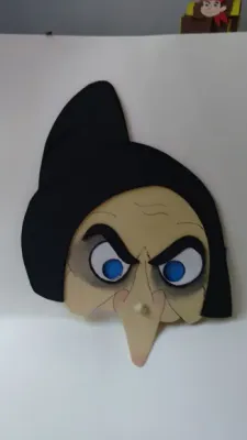 Máscara bruxa da Branca de neve em EVA