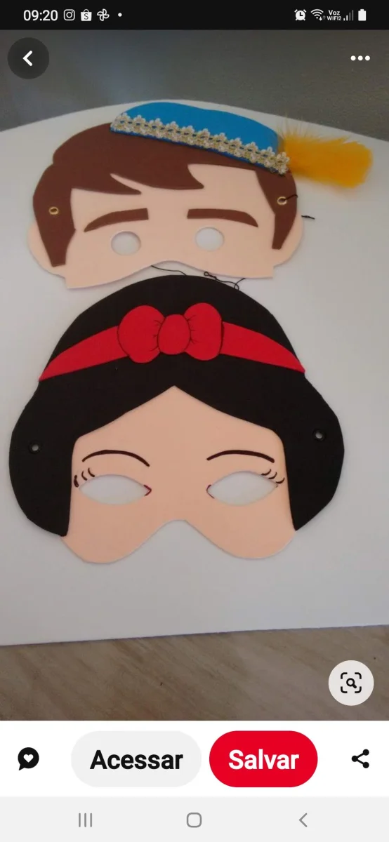 Máscaras das Princesas em Eva - Imagem 2