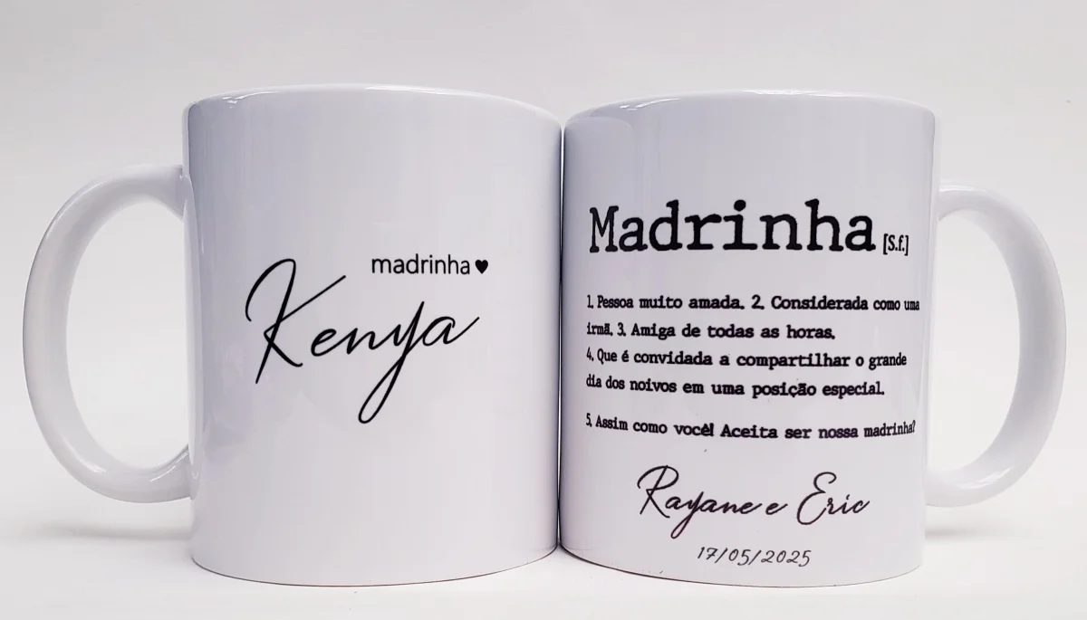 Caneca personalizada casamento padrinhos - Imagem 1