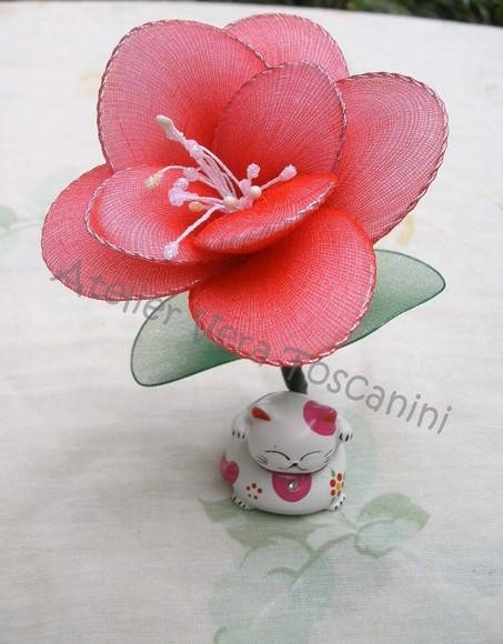 Sache perfumado flor de meia de seda!