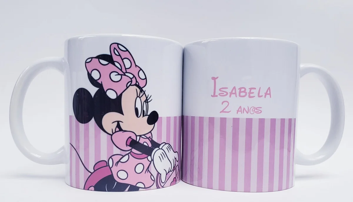 Caneca personalizada aniversario mickey minnie turma do mickey - Imagem 7