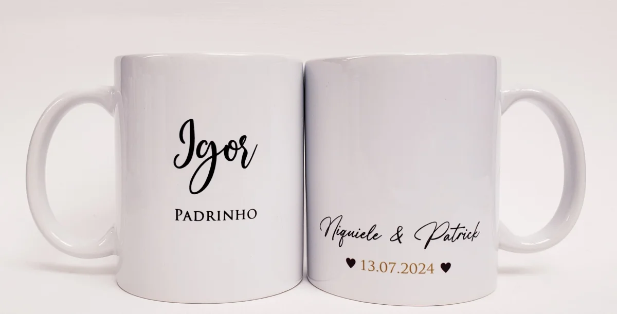 Caneca personalizada casamento padrinhos - Imagem 3