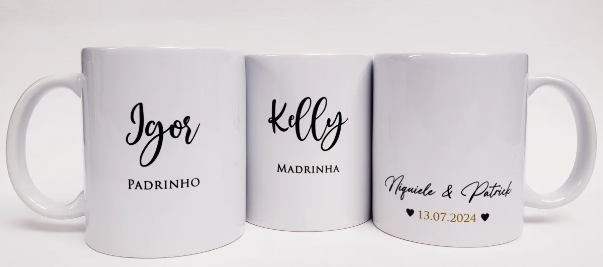 Caneca personalizada casamento padrinhos - Imagem 1
