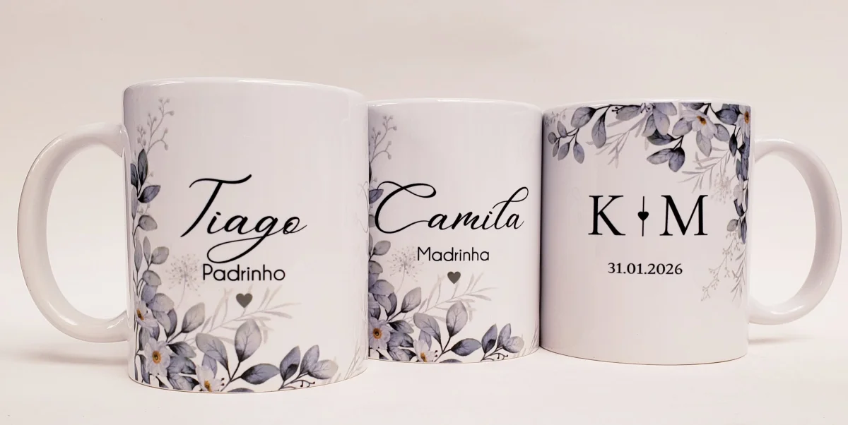 Caneca personalizada casamento padrinhos - Imagem 1