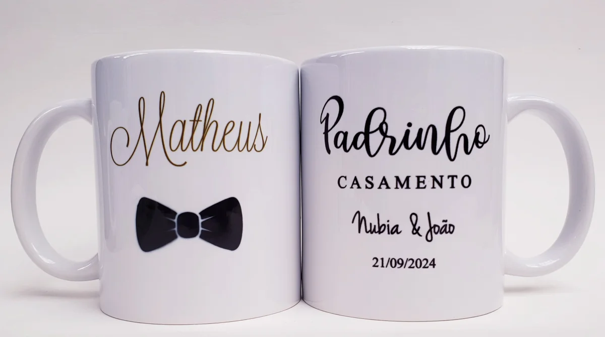 Caneca personalizada casamento padrinhos madrinhas - Imagem 2