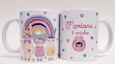 Caneca personalizada aniversario 1 ano metoo