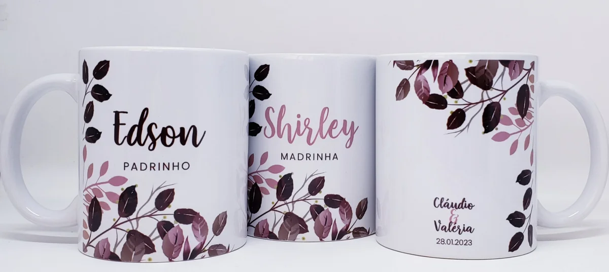 Caneca personalizada casamento padrinhos madrinhas - Imagem 2