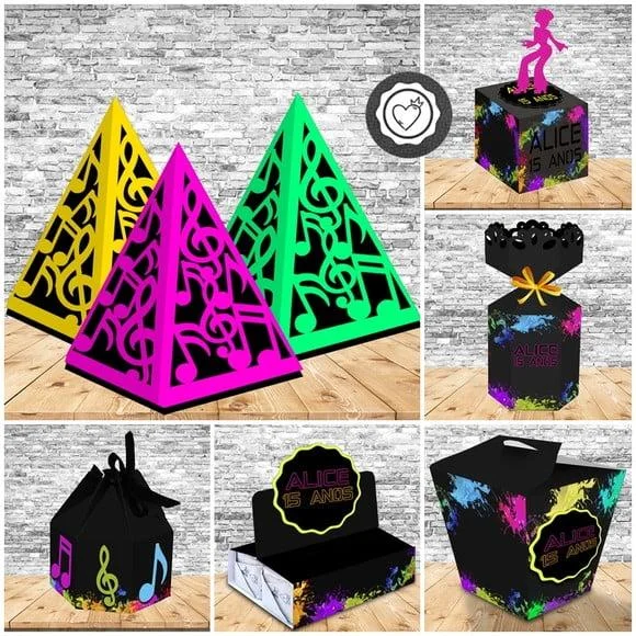 Arquivo de Corte Balada Neon - Imagem 1