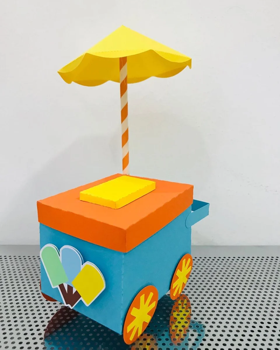 Arquivo de corte carrinho de sorvete - Imagem 1